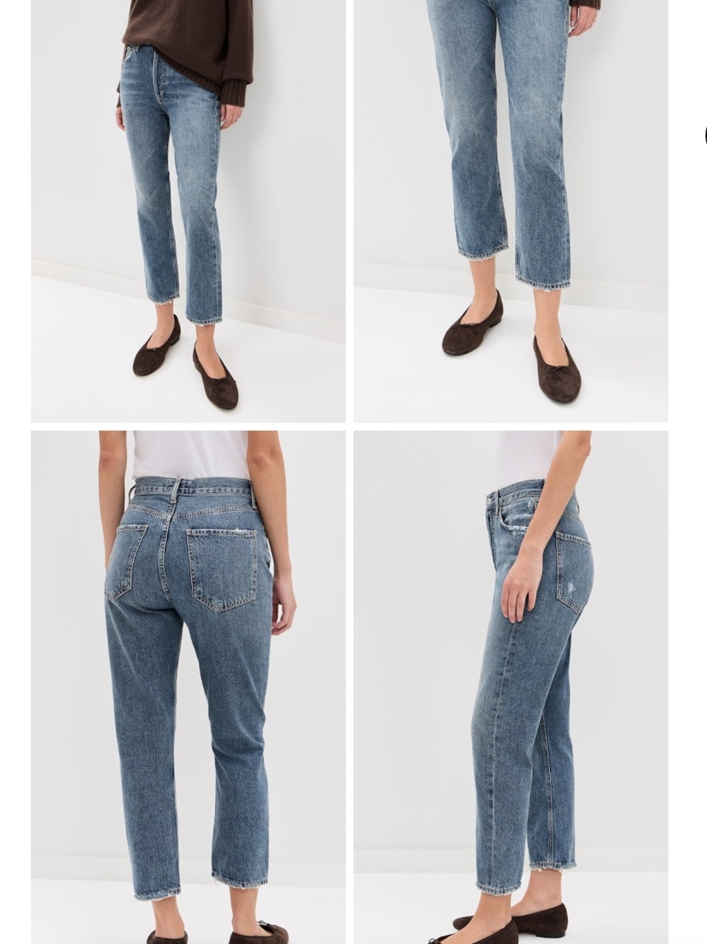 Agolde Riley Crop Jeans Size 29 - Picture 2 of 13